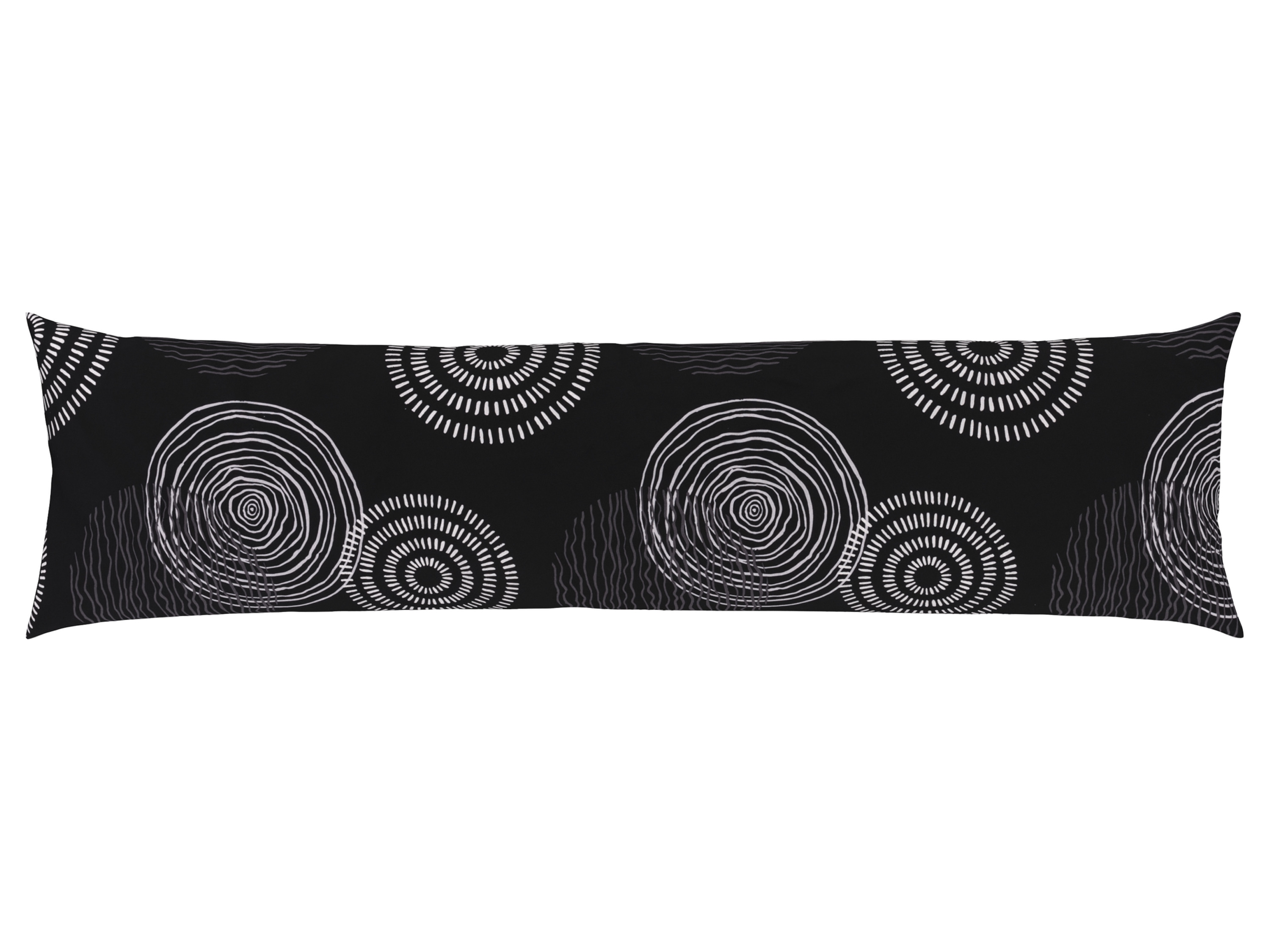 LIVARNO home Taie de traversin, 40 x 145 cm (blanc avec motif rétro)