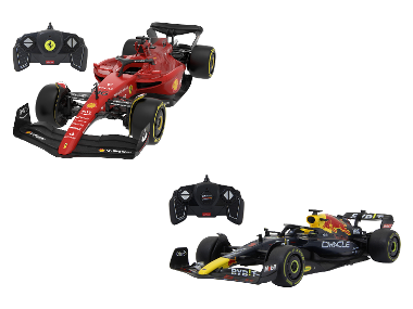 JAMARA Modèle de véhicule radiocommandé Ferrari F1-75 ou Oracle Red Bull Racing RB