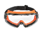Lunettes de sécurité orange avec sangle réglable.