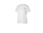 T-shirt blanc à manches courtes et col rond pour femme