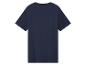 T-shirt homme bleu foncé à manches courtes, vue de dos.