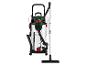 Aspirateur eau et poussière avec réservoir en acier inoxydable et accessoires.