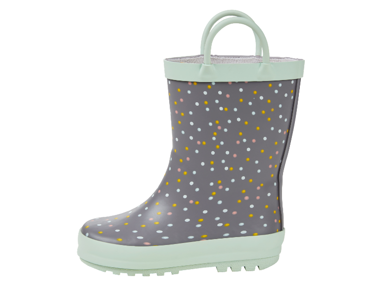 Bottes de pluie enfant à pois.