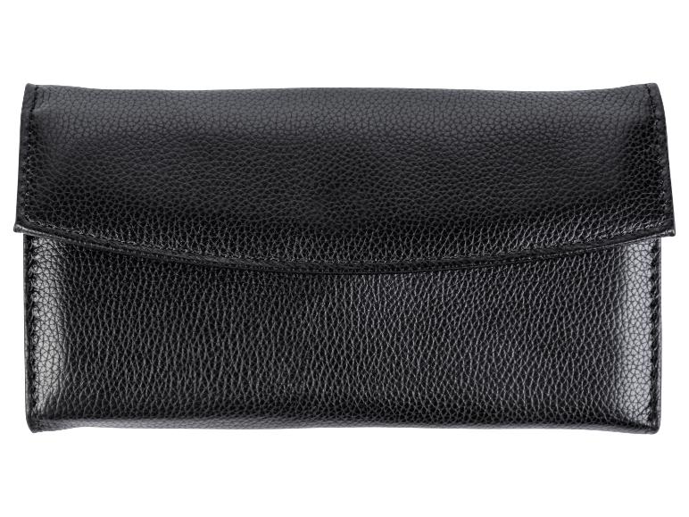 Un portefeuille en cuir noir