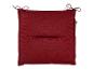 Un coussin de chaise de jardin Livarno Living rouge.