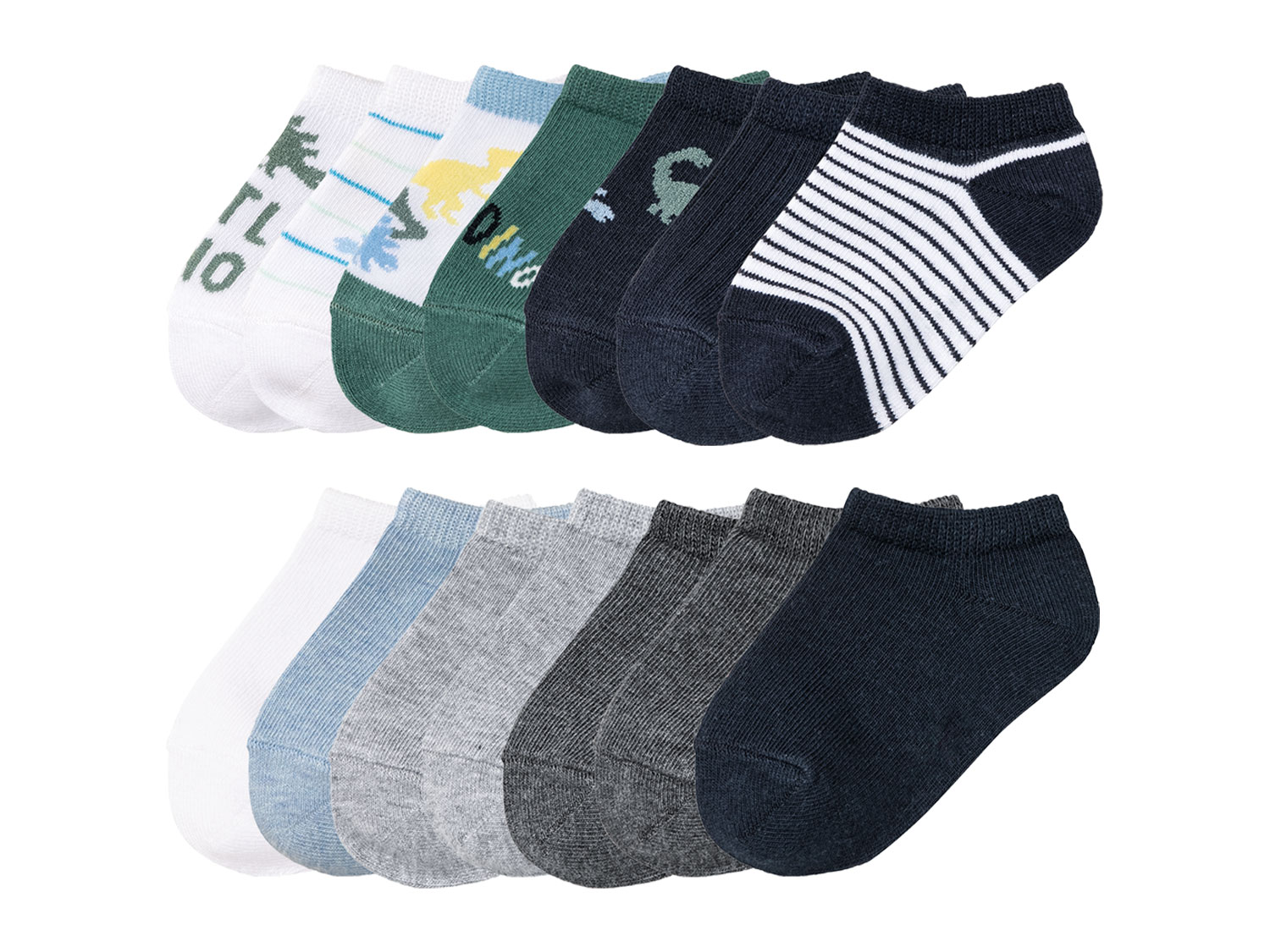 lupilu® Lot de 7 paires Chaussettes de baskets enfant