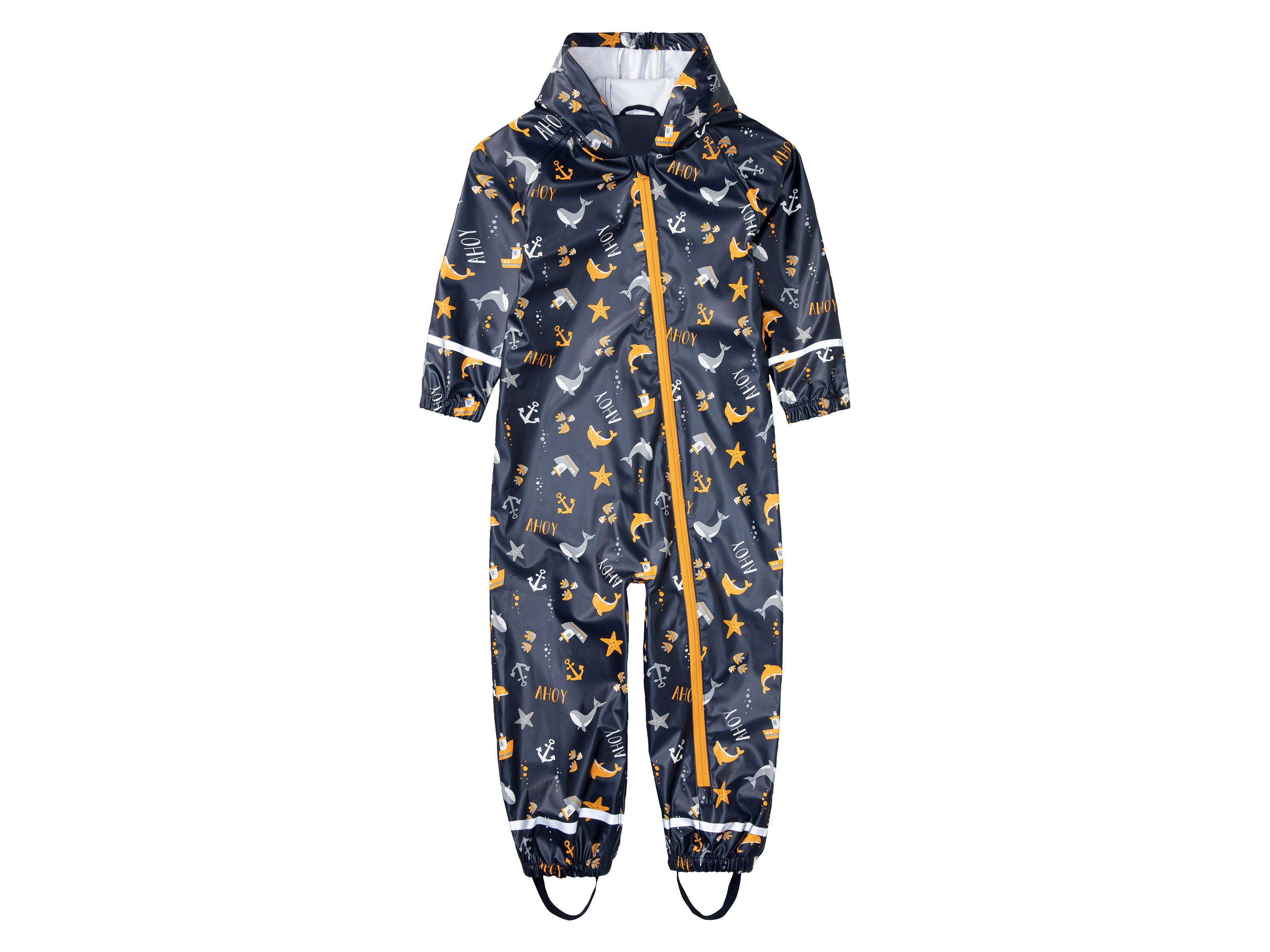 lupilu® Combinaison à capuche pour bébé ou petit garçon (bleu marine imprimé)