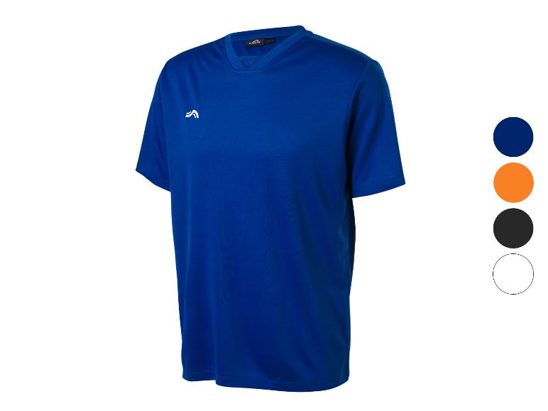 Un maillot de sport bleu avec différentes options de couleur.