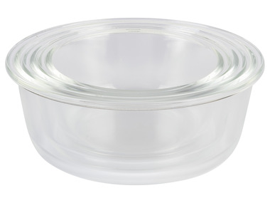 ERNESTO® Set de 3 boîtes de conservation en verre