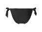 Maillot de bain noir, bas de bikini noué.