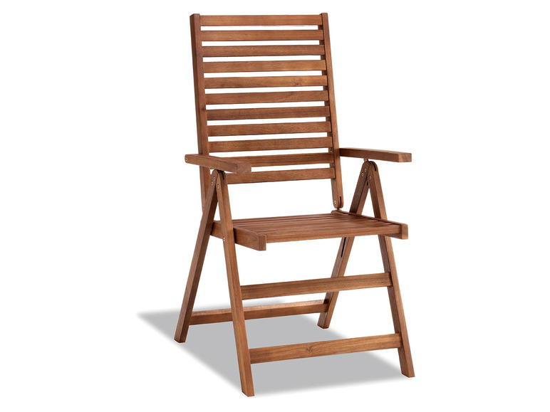 Aller en mode plein écran : LIVARNO home Set de table de jardin + 6 fauteuils pliants Sevilla en bois d'acacia - Image 4