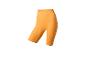 Short cycliste côtelé orange.
