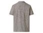 Chemise grise à manches courtes pour homme avec col, vue de dos.