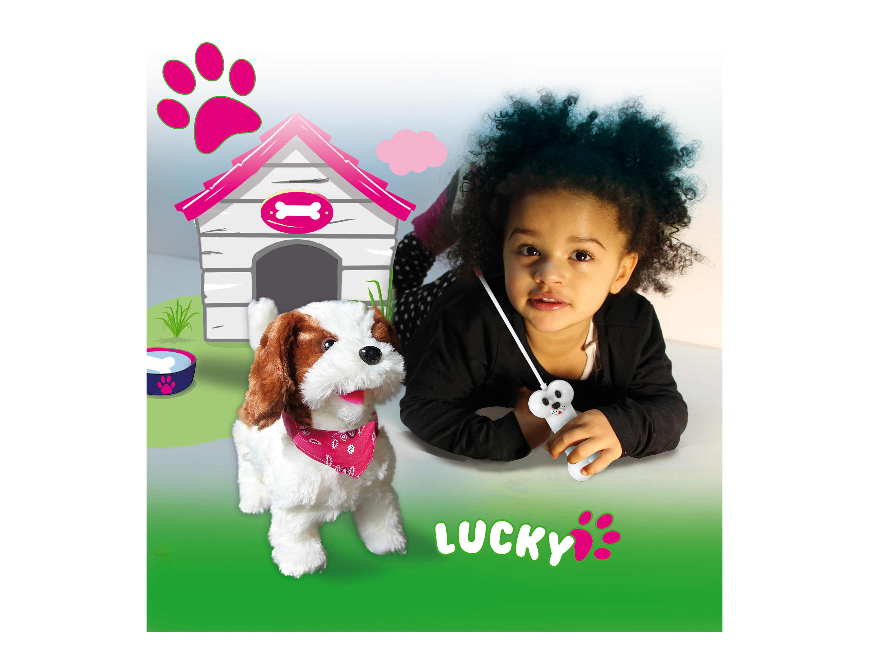 Jamara 460340 RC Peluche Chien 27MHz – Remue sa Queue Bouge Son museau Bouge sa tête - vue 3