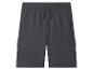 Short de sport homme gris foncé avec cordon de serrage et poches