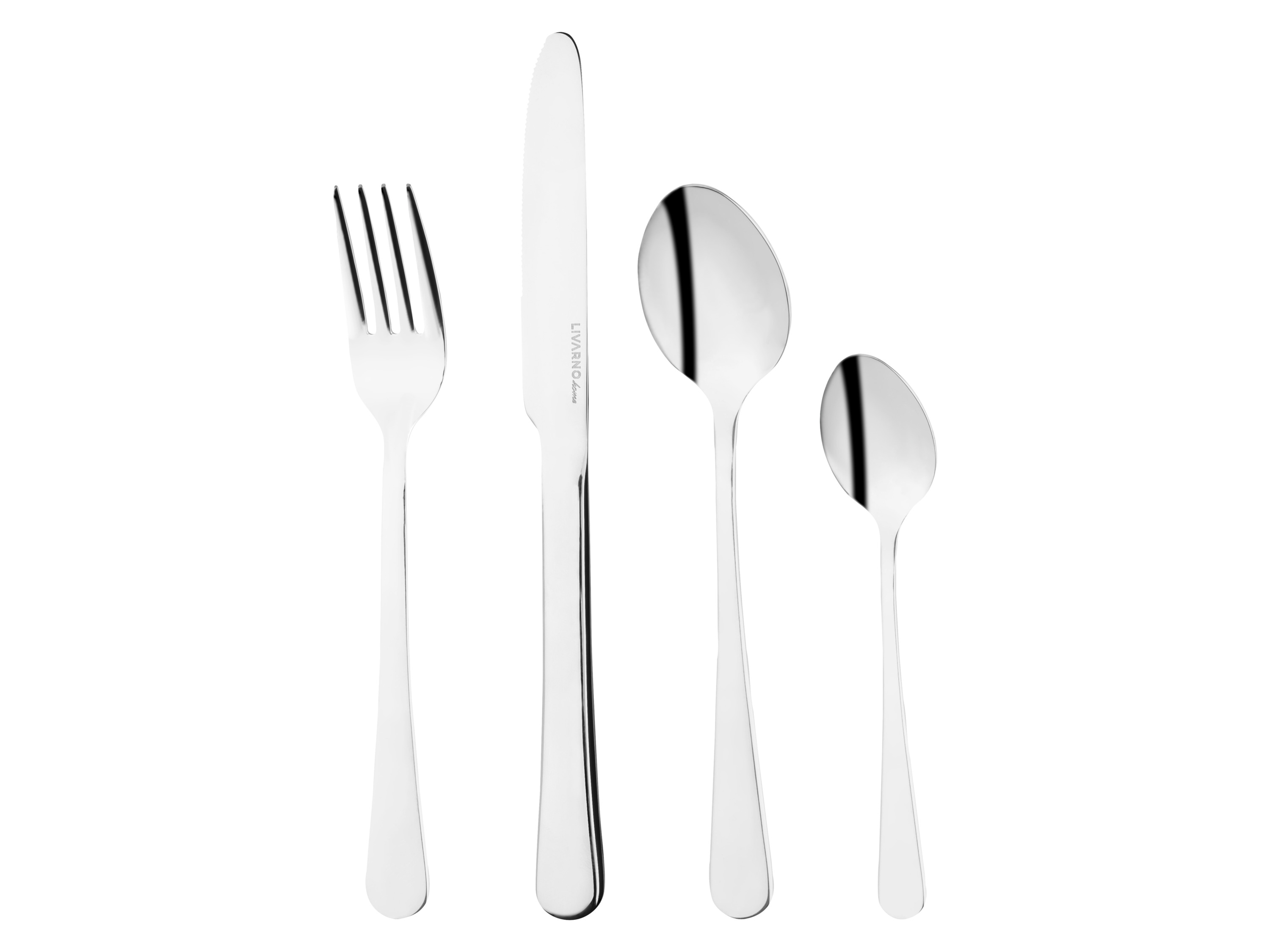 LIVARNO home Set de 16 couverts en acier inoxydable (haute brillance)