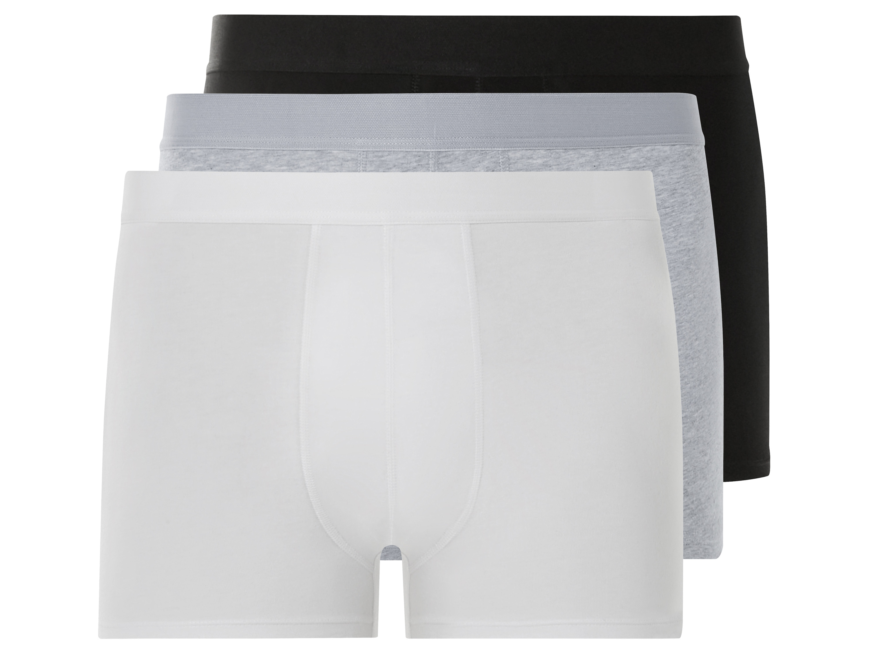 LIVERGY® Lot de 3 boxers homme (3XL, noir/gris/blanc)