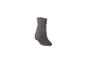 Une chaussette grise sur fond blanc