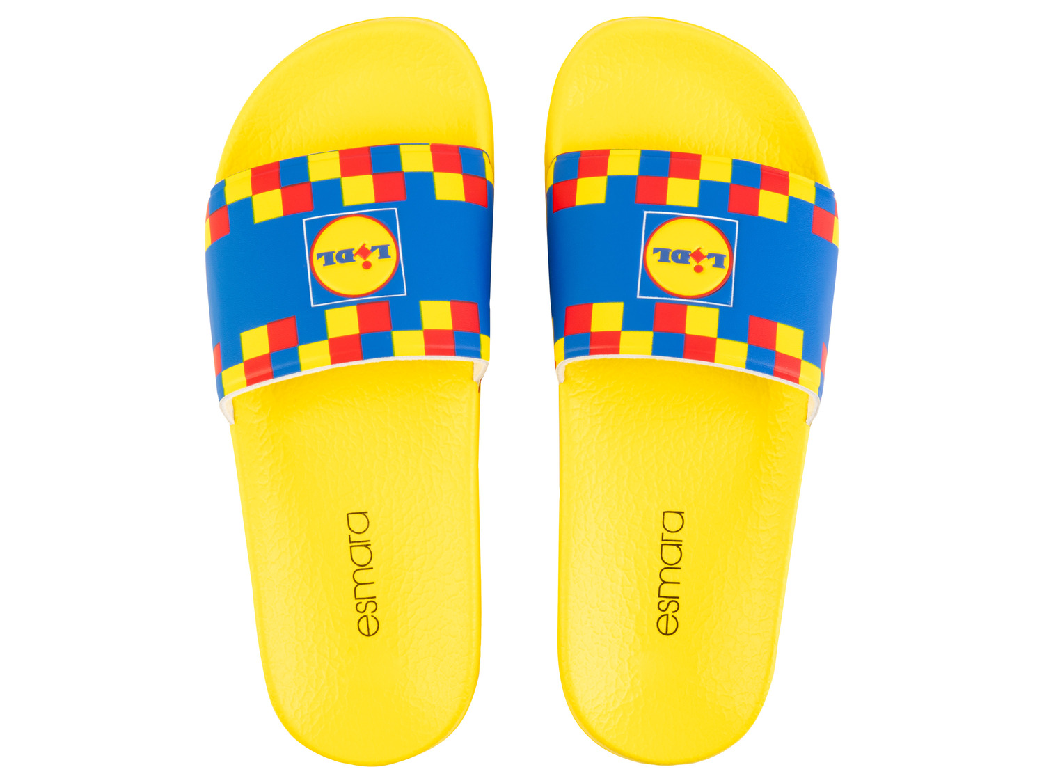 Mules De Bain Homme LIDL - Taille 43 - Jaune Vif - En Polyuréthane - Neuf Sous Emballage