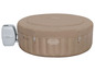 Un jacuzzi gonflable Lay-Z-Spa avec une pompe incluse.
