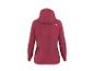 Veste polaire rouge-rose à capuche avec texture gaufrée, vue arrière
