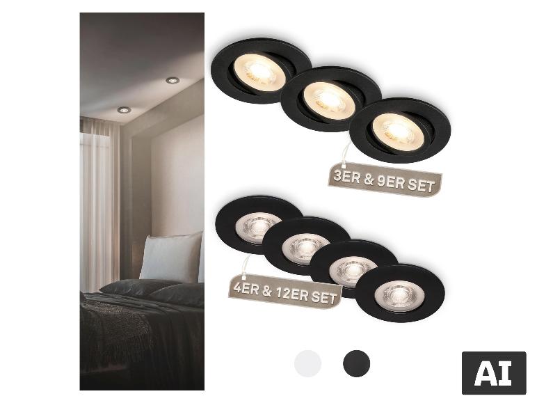 BRILONER Spots LED encastrables en différents coloris, disponibles en lot de 3 et 9 pièces ou en lot de 4 et 12 pièces. [image générée par l'IA]