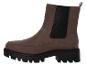 Bottes Chelsea marron pour femmes avec une semelle noire épaisse