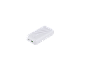 Batterie externe blanche avec ports USB et logo