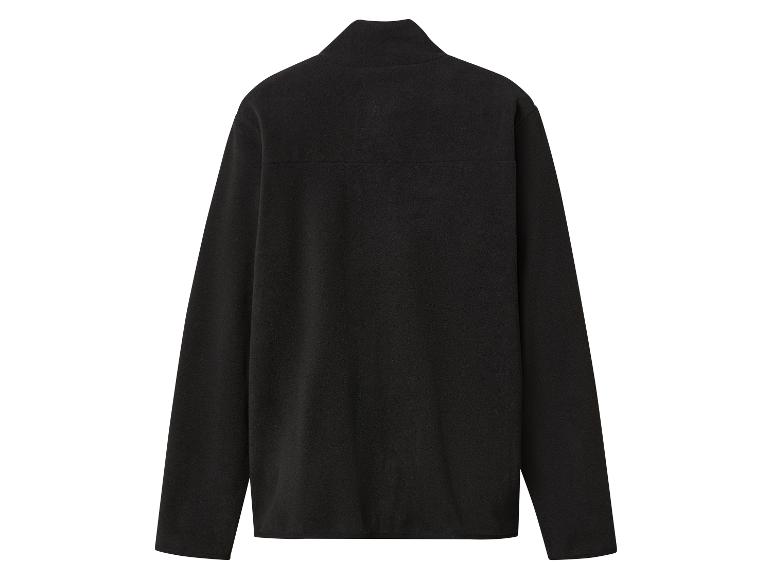 Veste polaire noire à col montant, vue de dos