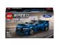 Ensemble Lego Speed Champions avec une Ford Mustang Dark Horse bleue.