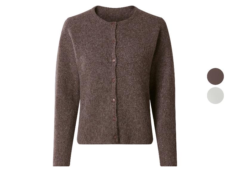 Cardigan marron pour femme avec boutons, avec échantillons de couleur