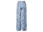 Pantalon large à motif cachemire bleu