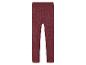 Leggings bordeaux en tricot.