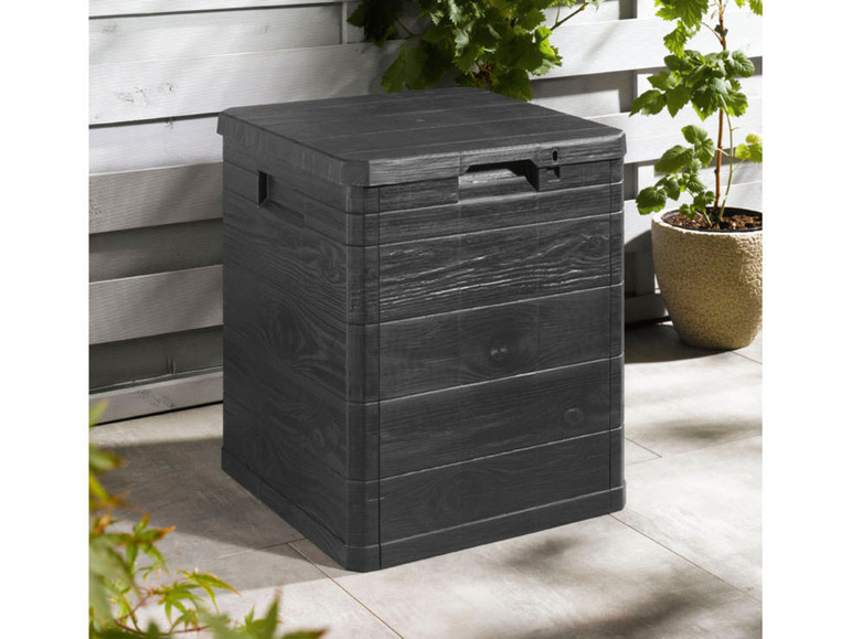 Aller en mode plein écran : LIVARNO home Coffre de jardin, cadenassable, 90 L, en plastique - Image 6