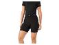 Short cycliste noir pour femme avec ceinture.
