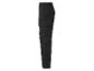 Pantalon cargo noir : coupe droite, poches cargo.
