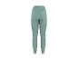 Vue arrière d'un jogging femme vert clair avec taille et chevilles élastiquées.