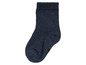 Une chaussette bleu foncé.