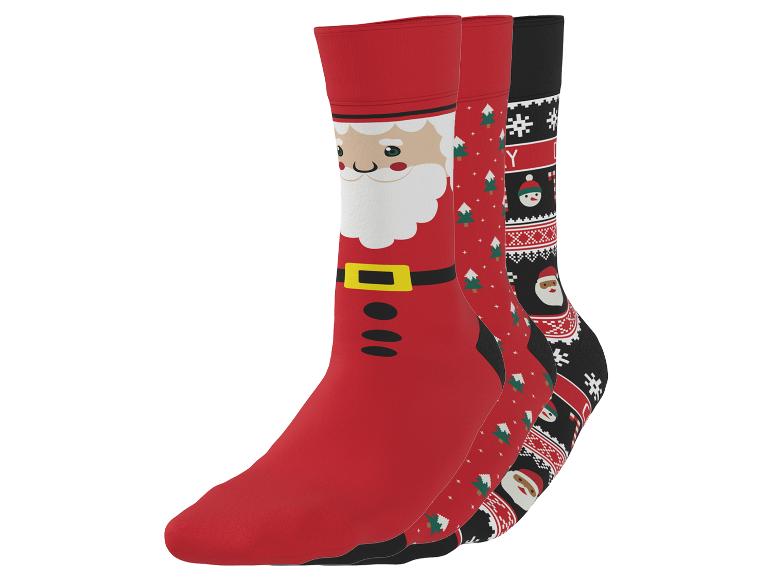 Ensemble de chaussettes de Noël avec motifs Père Noël et sapin