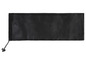 Un sac en filet noir avec un cordon de serrage.