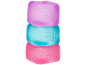 Pile de trois jouets squishy colorés avec l'inscription 'Nee Doh'.