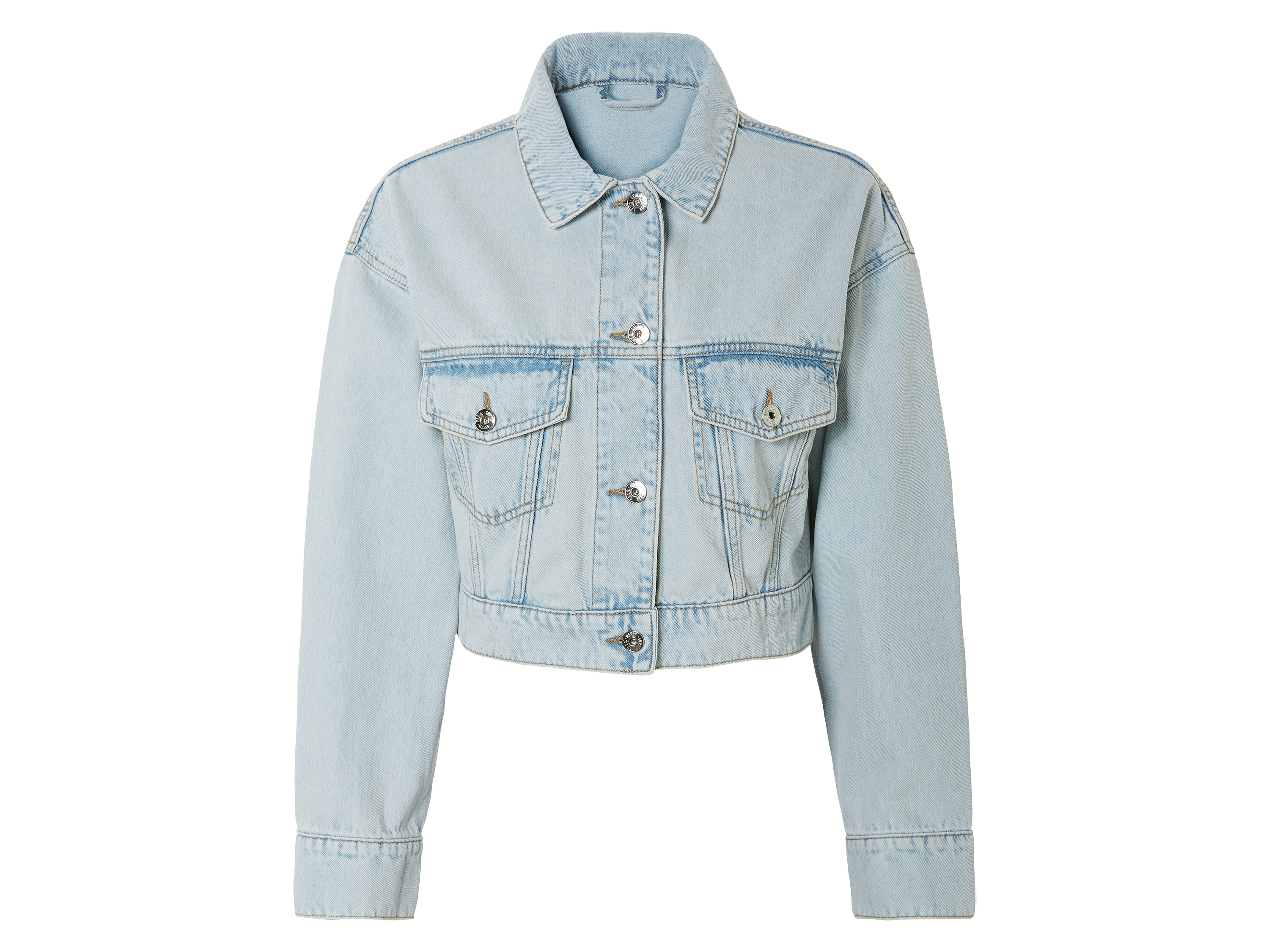esmara® Veste en jean courte femme  (bleu clair)