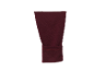 Manche bordeaux avec poignet sur fond noir