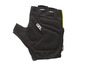 Gants de vélo noirs avec rembourrage en gel.