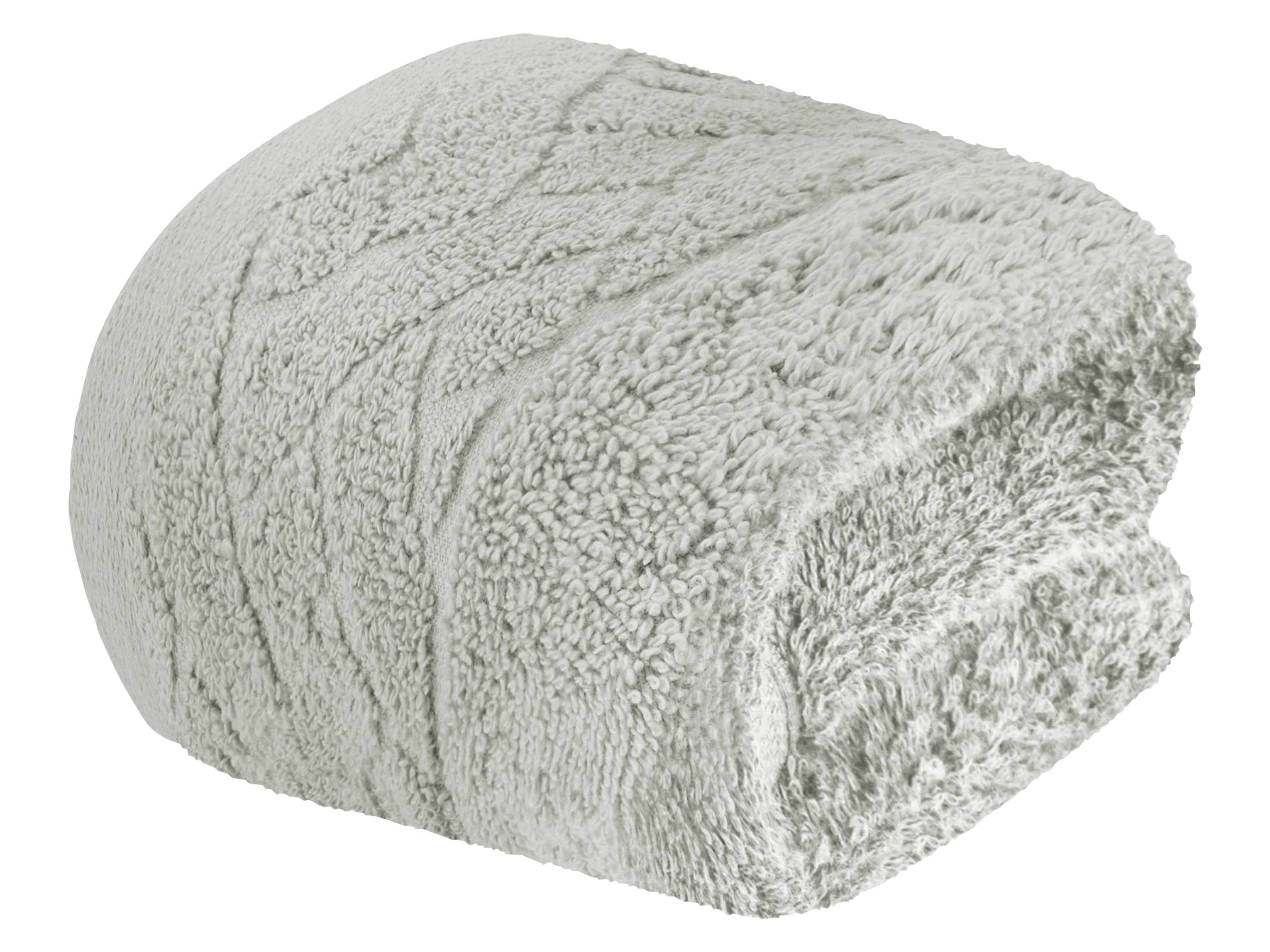 LIVARNO home Serviette de douche en éponge, 50 x 100 cm (gris)