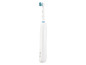 Une brosse à dents électrique blanche Oral-B.