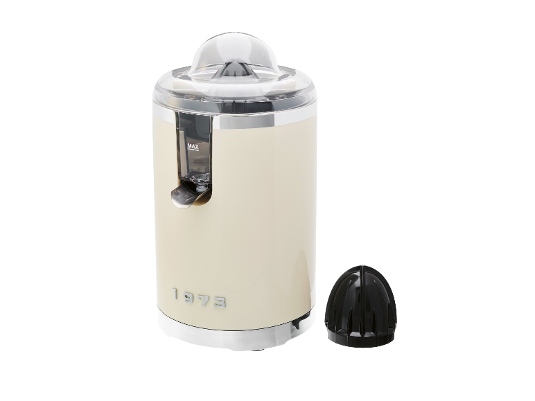 Presse-agrumes rétro crème de 1973.