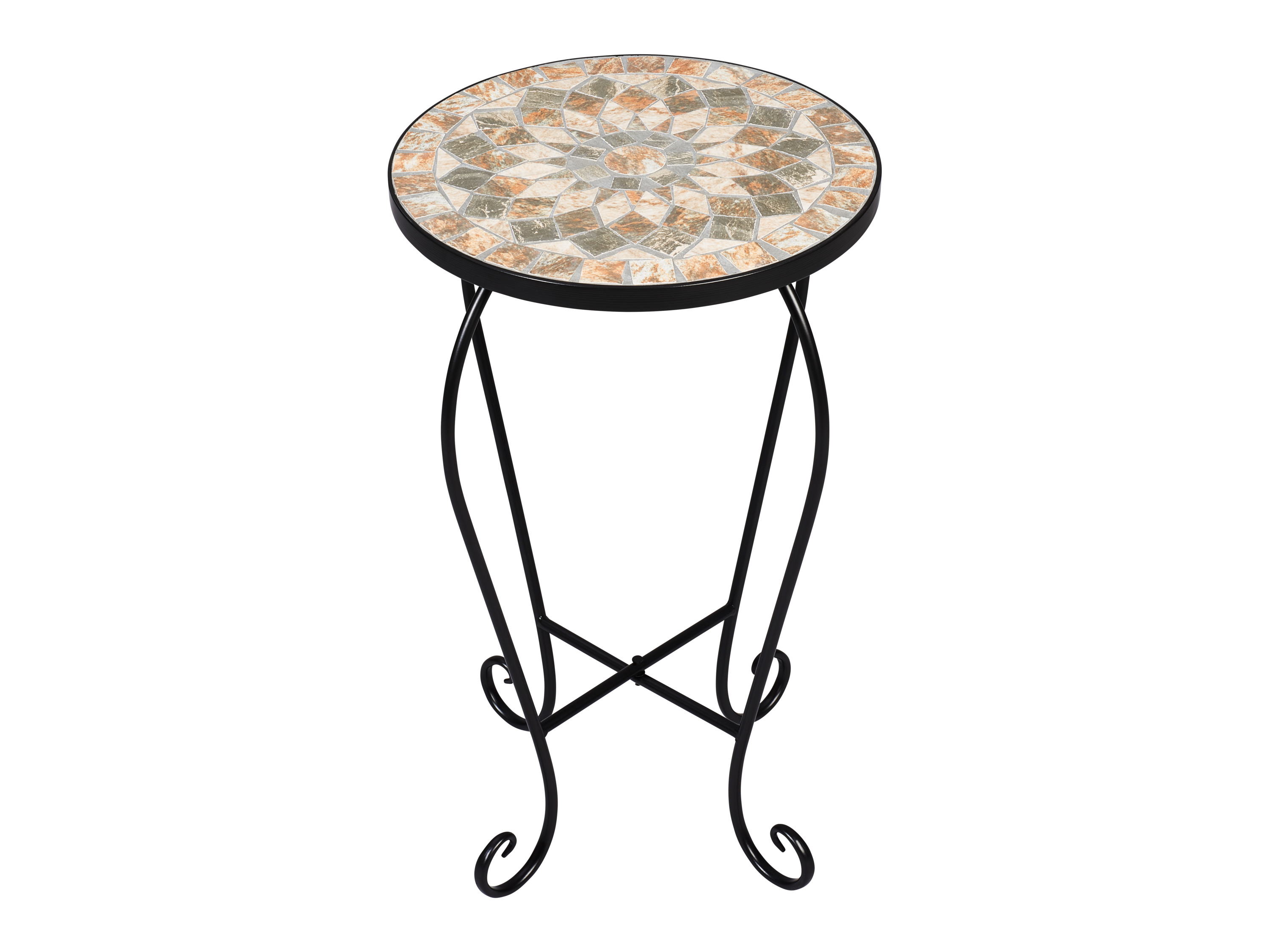 LIVARNO home Table d’appoint en mosaïque (rond)