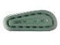Semelle de tongs ou sabots en plastique vert clair.