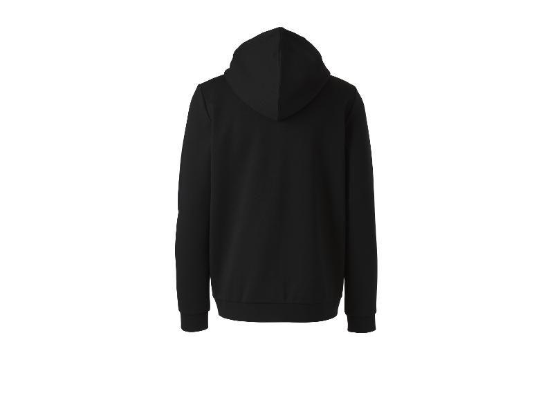 Sweat à capuche noir pour homme, vue de dos